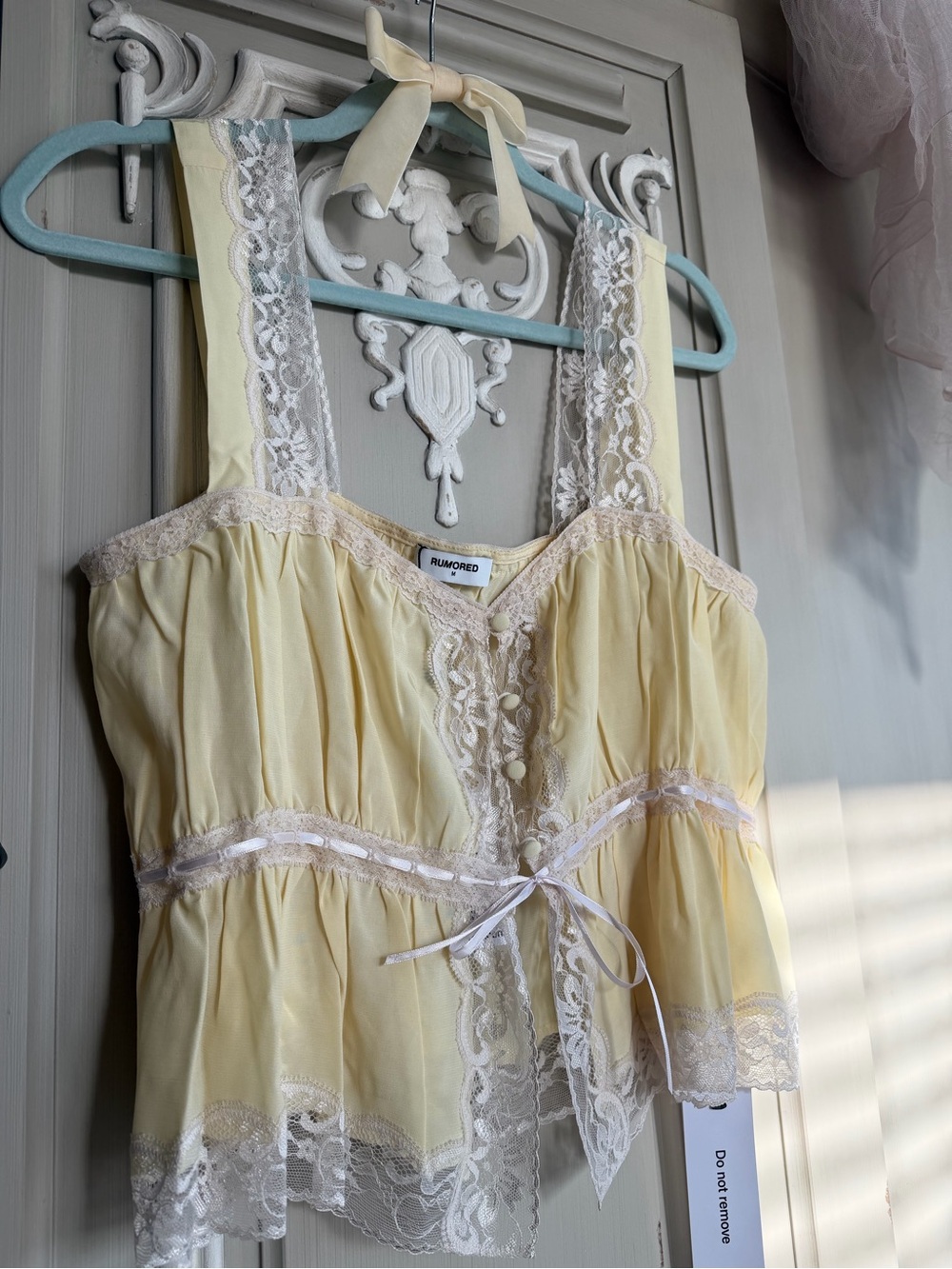 RUMORED “KEEPSAKE” Blouse, In Custard Yellow, Size Medium, NWT - Picture 4 of 15